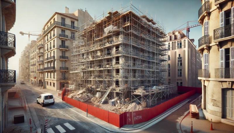Constat de commissaire de justice avant litige pour Non-exécution de travaux Marseille